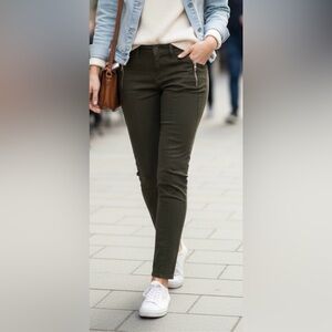 Joe's Jeans Dark Green Skinny Pants